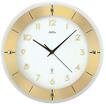 Funkwanduhr AMS "F5850", gold (goldfarben, wei&szlig;), Wanduhren, &Oslash; 31cm,