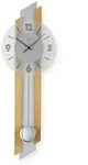 Pendelwanduhr AMS "W7207/18", silber (silberfarben, buchefarben), Wanduhren, B/H/L: