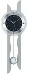 Funk-Pendelwanduhr AMS "F5243", silber (silberfarben), Wanduhren, B/H/L: 7cm x 70cm x
