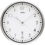 Funkwanduhr AMS "F5912", silber (silberfarben), Wanduhren, B/H/L: 4cm,