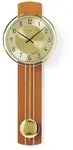 Pendelwanduhr AMS "W7115/9", gold (kirschbaumfarben, goldfarben), Wanduhren, B/H/L: