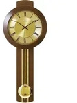 Funk-Pendelwanduhr AMS "F5132/1", braun (nussbaumfarben), Wanduhren, B/H/L:...