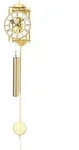 Pendelwanduhr AMS "H303", gold (goldfarben), Wanduhren, B/H/L: 14cm x 11cm x...