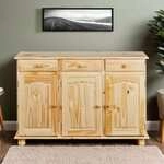 Inter Link Sideboard "Alpine Living Kiefer Massivholz, Kommode mit 3 T&uuml;ren 3