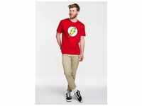 T-Shirt LOGOSHIRT "Der Rote Blitz Logo - DC Flash" Gr. XS, rot Herren Shirts...