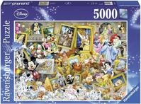 Puzzle RAVENSBURGER "Disney, Micky als K&uuml;nstler", bunt, Puzzles, KinderB:153cm