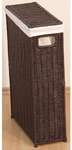 W&auml;schekorb, braun (dunkelbraun), B:16cm H:59cm T:39cm, Eisen, HOFMANN LIVING...