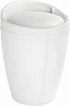 Hocker WENKO, wei&szlig;, B:36cm H:50,5cm T:36cm, Hocker, Sitzhocker