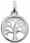 Kettenanh&auml;nger THOMAS SABO "Lebensbaum-Design", silberfarben, wei&szlig;, wei&szlig;,