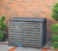 promadino M&uuml;lltonnenbox "Vario III" f&uuml;r 2 Tonnen, robust aus zertifiziertem