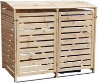 promadino M&uuml;lltonnenbox "Vario III" f&uuml;r 2 Tonnen, robust aus zertifiziertem