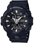 Chronograph CASIO G-SHOCK, schwarz (schwarz, wei&szlig;), Armbanduhren, Herren,