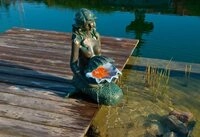 Ubbink Teichfigur "Wasserspiel Meerjungfrau"