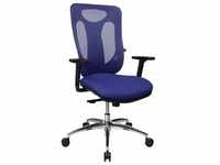 Bürostuhl TOPSTAR "Sitness Net Pro 100" Stühle blau (blau, dunkelblau)...