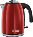 RUSSELL HOBBS Wasserkocher "20412-70 WK Colours Plus+ Flame Red" 1,7 l 2400 W