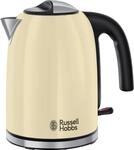 RUSSELL HOBBS Wasserkocher "Colours+ 20415-70" 1,7 l 2400 W Edelstahl Creme,