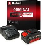 Einhell Akku Starter-Set ""Starter-Kit Power X-Change"" 18 V, 4 Ah, inkl. Ladeger&auml;t