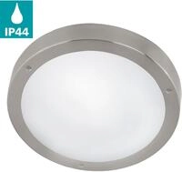 EGLO Wandleuchte "VENTO 1 Wandlampe, Edelstahl und Glas, IP44, Au&szlig;enlampe, Garten,