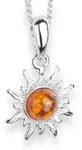 Kette mit Anh&auml;nger OSTSEE-SCHMUCK "Ostsee-Schmuck Kette mit Anh&auml;nger Sonne 14...