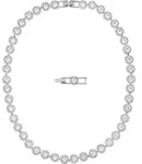 Collier SWAROVSKI "Una Angelic", silber (silberfarben), Halsketten, Damen, Metall, L: