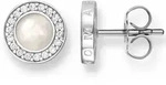 Paar Ohrstecker THOMAS SABO "Classic Pav&eacute; Wei&szlig;", silber (silberfarben, wei&szlig;,