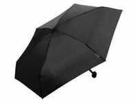 EuroSCHIRM Taschenregenschirm "Dainty, schwarz", besonders leicht, super flach und
