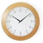 Funkwanduhr AMS "770994", braun (buchefarben), Wanduhren, &Oslash; 29cm,