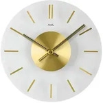 Wanduhr AMS "W9319", gold (transparent, goldfarben), Wanduhren, B/H/L: 4cm, Wanduhr,