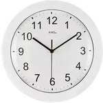 Funkwanduhr AMS "F5934", wei&szlig;, Wanduhren, B/H/L: 4cm,