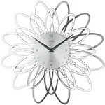 Wanduhr AMS "W9362", silber (silberfarben), Wanduhren, B/H/L: 5cm, Wanduhr, Quarzuhr,