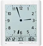 Funkwanduhr AMS "F5896", wei&szlig;, Wanduhren, B/H/L: 21cm x 3cm x 24cm, Quarzuhr,mit