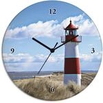 Artland Wanduhr "Leuchtturm Sylt" wahlweise mit Quarz- oder Funkuhrwerk, lautlos ohne