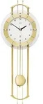 Funk-Pendelwanduhr AMS "F5257", gold (goldfarben), Wanduhren, B/H/L: 24cm x 7cm...