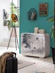 SIT Kommode "Schrank Airman Mangoholz + MDF mit Alu‑Beschl&auml;gen & Zierschrauben"