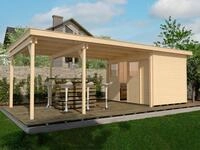 weka Gartenhaus "225 B Gr.2, mit Flachdach" aus naturbelassenem Fichtenholz