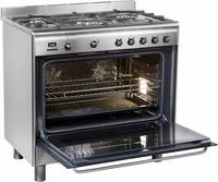 Smeg Gas-Standherd "SCD90MFX9-1" mit Backauszug