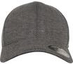 Flex Cap FLEXFIT "Flexfit Unisex Heringbone Melange Flexfit", Gr. L/XL, schwarz,