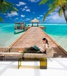 Komar Fototapete "Beach Resort - Gr&ouml;&szlig;e 368 x 254 cm" bedruckt glatt Wohnzimmer,