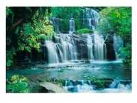 KOMAR Fototapete "Pura Kaunui Falls" Tapeten Gr. B/L: 368 m x 254 m, Rollen: 8 St.,