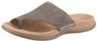 Gabor Zehentrenner, Keilabsatz, Sommerschuh, Dianette mit kontrastfarbiger Stickerei