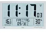 Funkwanduhr AMS "F5888", silber (silberfarben), Wanduhren, B/H/L: 3cm x 23cm x...