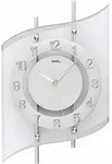Funkwanduhr AMS "F5506", silber (transparent, silberfarben), Wanduhren, B/H/L:...