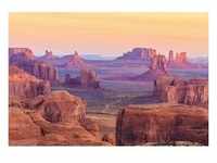 PAPERMOON Fototapete "Hunts Mesa Sunrise" Tapeten Gr. B/L: 3,5 m x 2,6 m, Bahnen: 7