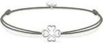 Armband THOMAS SABO "Little Secret Kleeblatt-Design", grau (silberfarben, grau),