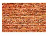 PAPERMOON Fototapete "Red Brick Wall" Tapeten Gr. B/L: 3,5 m x 2,6 m, Bahnen: 7 St.,