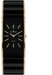 Keramikuhr JACQUES LEMANS "Dublin", gold (schwarz, goldfarben), Armbanduhren, Damen,