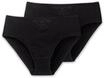Slip SCHIESSER "Slip Cotton Essentials 2er Pack", Damen, Gr. S, schwarz,