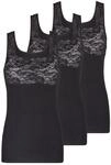 Nina Von C. Achselhemd "3er Pack Damen Achselhemd Fine Cotton"