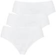 H&uuml;ftslip NINA VON C. "3er Pack Damen H&uuml;ftslip Daily", Damen, Gr. 40, wei&szlig;,