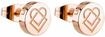 Paar Ohrstecker LIEBESKIND BERLIN "Keep loving", ros&eacute;goldfarben, Ohrringe, Damen,